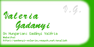 valeria gadanyi business card