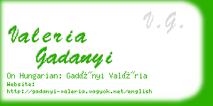 valeria gadanyi business card